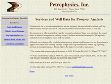 Tablet Screenshot of petrophysics.com