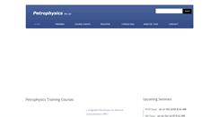 Desktop Screenshot of petrophysics.net
